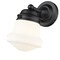 Z-Lite Vaughn 1 Light Wall Sconce, Matte Black & Matte Opal 735-1S-MB - alternate 4